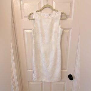 Calvin Klein Textured Sleeveless Shift Dress